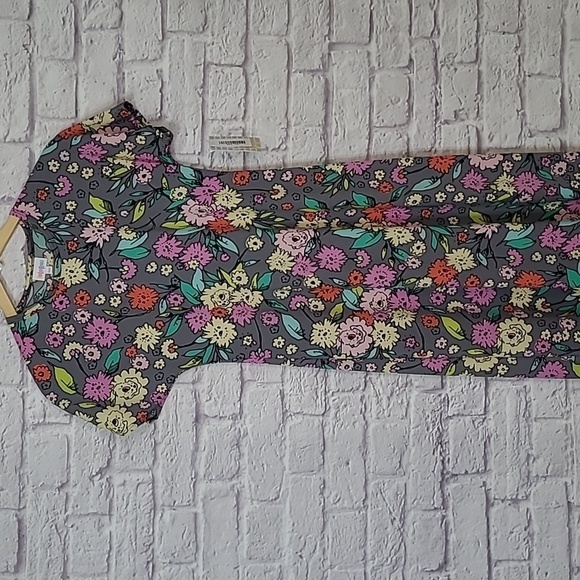 LuLaroe Multi-color Floral Print Marie Maxi Sundress Dress XXS *NEW - Picture 5 of 11